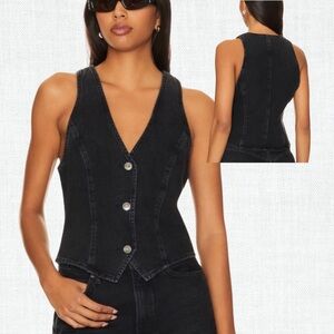 Black Denim AGOLDE Vest NWT S XL